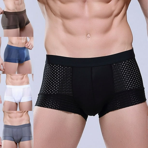 New Mens Boys Breathable Underwear Boxer Briefs Shorts Bulge Pouch Underpants New Mens Boys Breathable Underwear Boxer Briefs Shorts Bulge Pouch Underpants